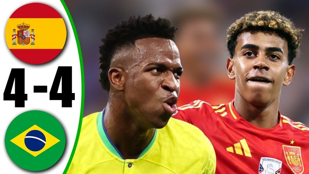 Brazil vs Spain 4-4 – All Goals & Highlights – 2024